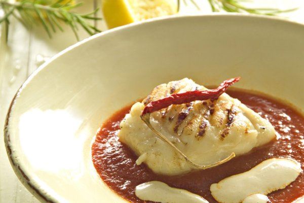 Fish in Spicy Tomato Sauce and Tahini