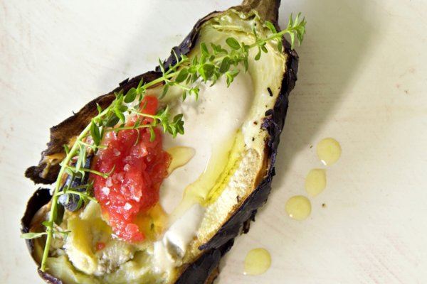 Tahini with Roasted Eggplants